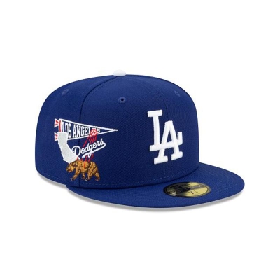 Sapca New Era Los Angeles Dodgers MLB City Patch 59FIFTY Fitted - Albastri